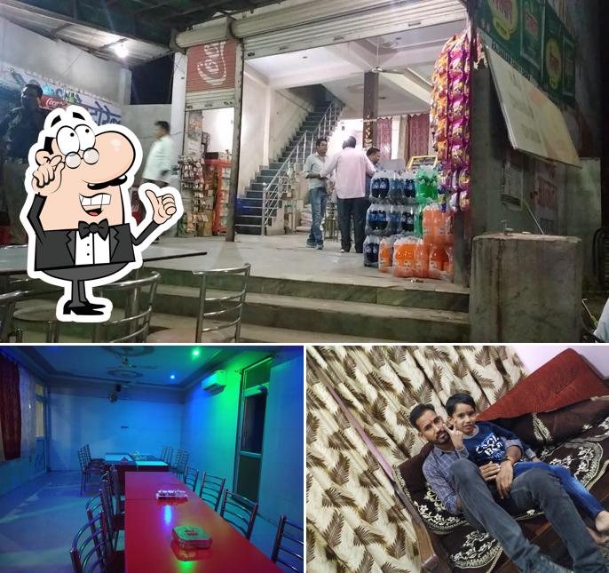 The interior of Raj Dharam Restaurant