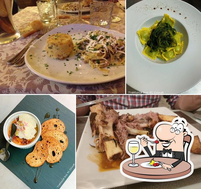 Cibo al Trattoria Doc Ël Crinêt