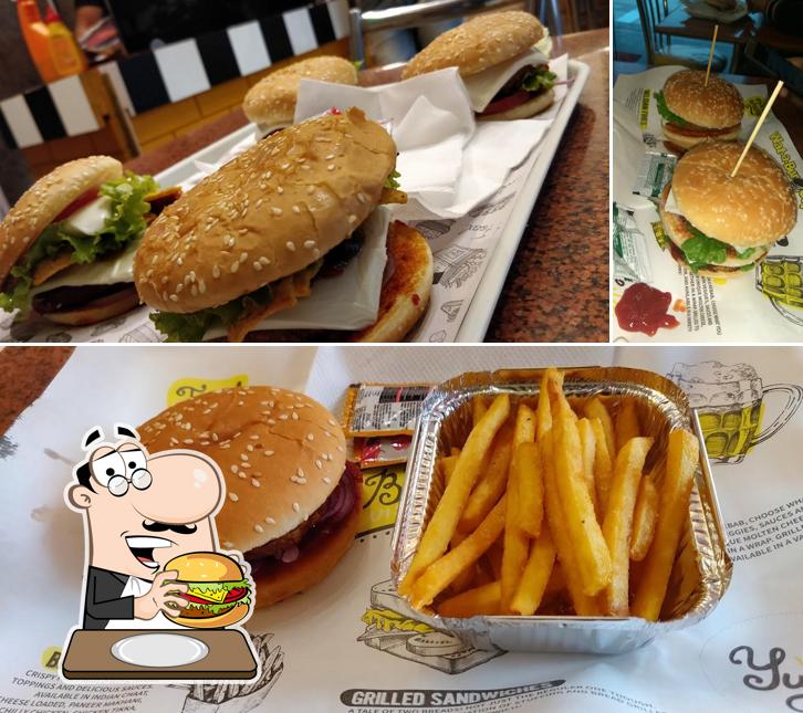 The Wab Cafe & Benos Bakery provides a range of options for burger lovers