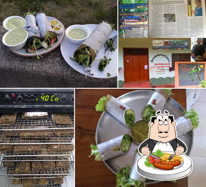 Meals at Auroville Raw Food Centre - Sachitananda