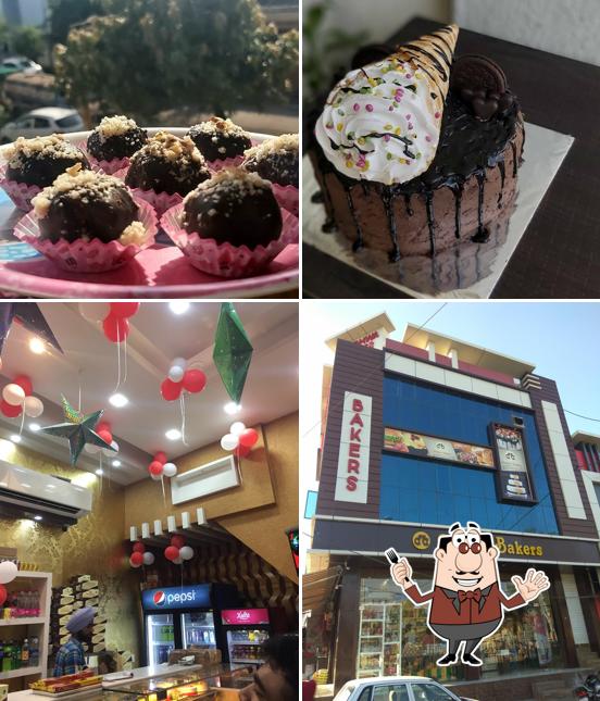 Check out the picture showing food and interior at Dream Bakers
