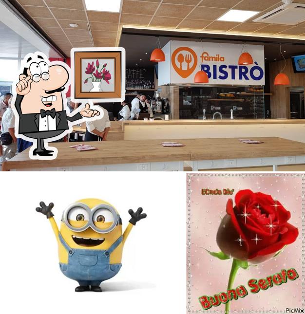 Dai un'occhiata agli interni di Famila Bistro'