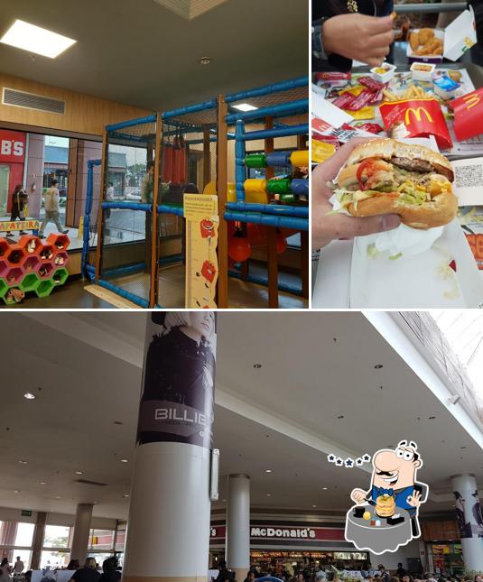 Esta é a foto mostrando comida e exterior no McDonald's Catuaí Shopping