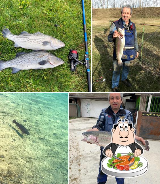 Al Laghèt Dè Meghèt serve un'ampia gamma di piatti di pesce