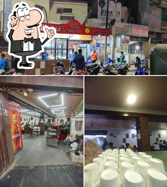 Take a look at the photo showing interior and exterior at Ameen Cafe