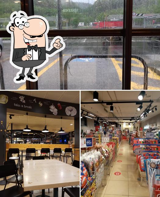 Gli interni di Autogrill Stura Ovest