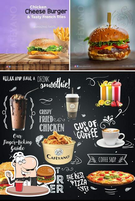 Get a burger at Cafeyano Cafe
