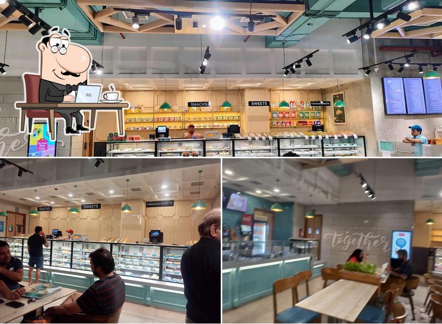 The interior of Haldiram's - Vasundhara