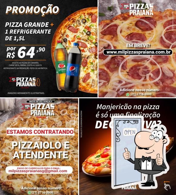 Look at this image of Pizzaria Mil Pizzas Praiana