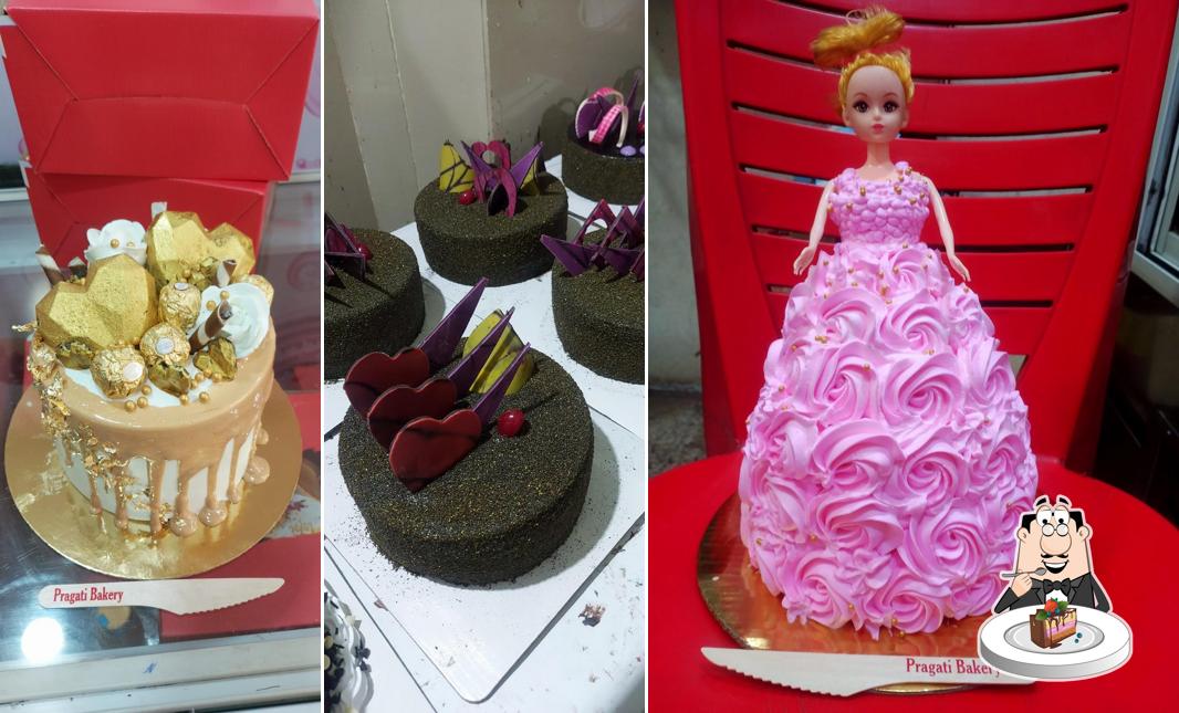 Chocolate cake at Pragati Bakery