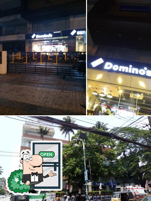The exterior of Domino's Pizza