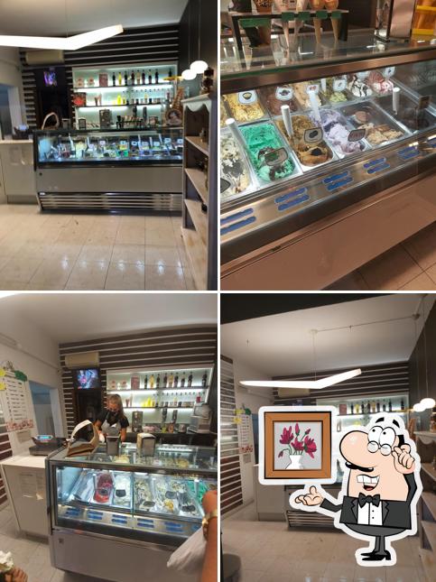 Gli interni di Gelato Mania