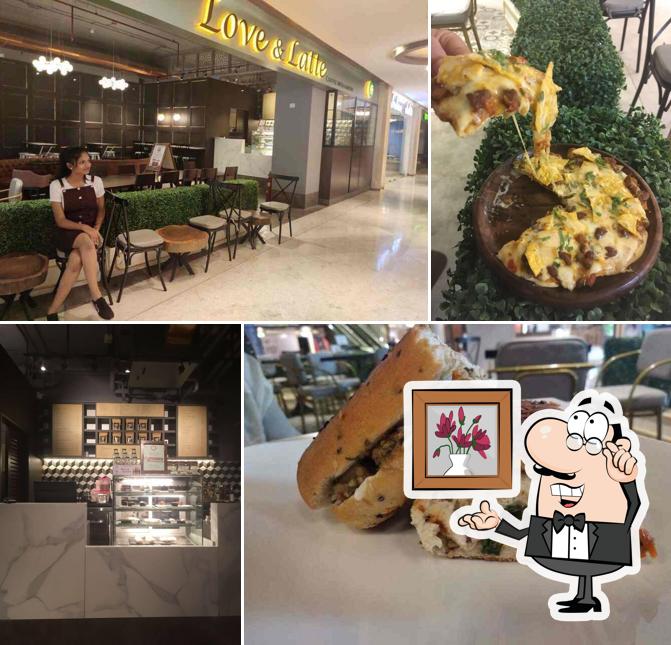 The interior of Love & Latte Sahar