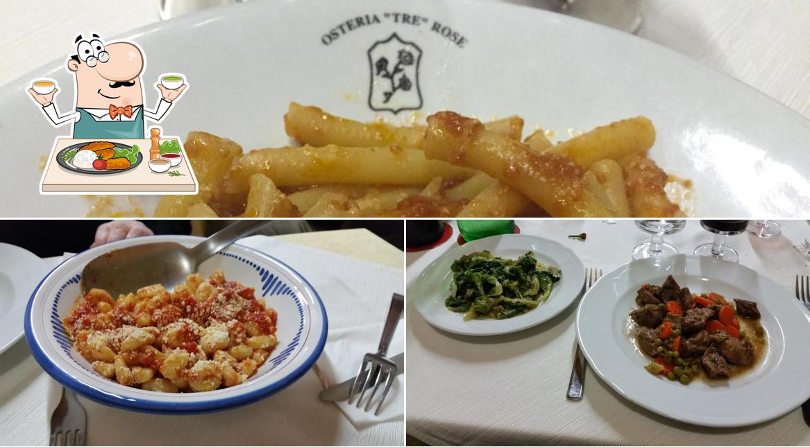 Cibo al Osteria Tre Rose