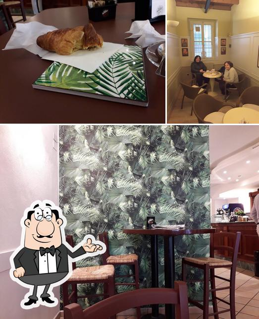 Questa è la immagine che presenta la interni e cibo di Piccolo Bar Di Signorini Elena