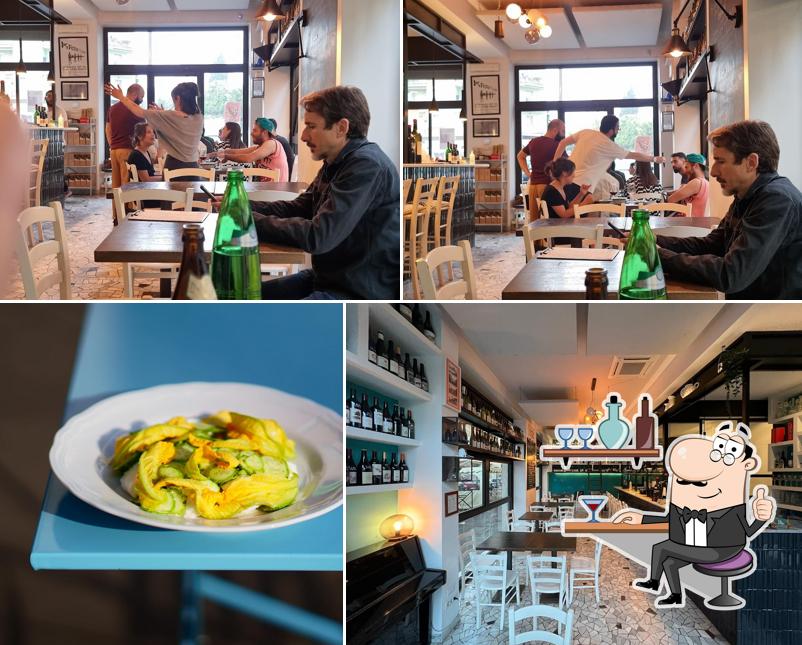 Gli interni di Enoteca Vigneto - Cantina e mescita con cucina, emporio di vini artigianali