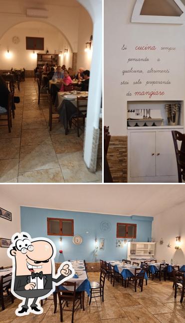 Gli interni di Antica Guglielmi Pizzeria