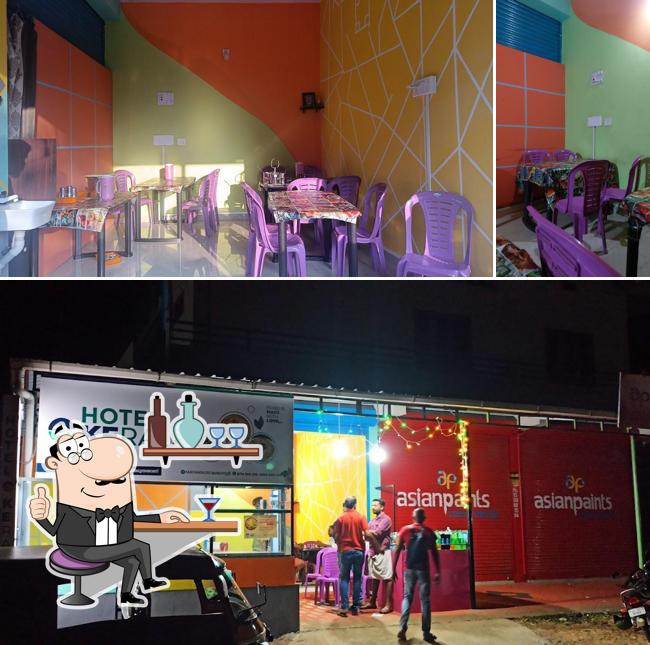 The interior of HOTEL KERALA