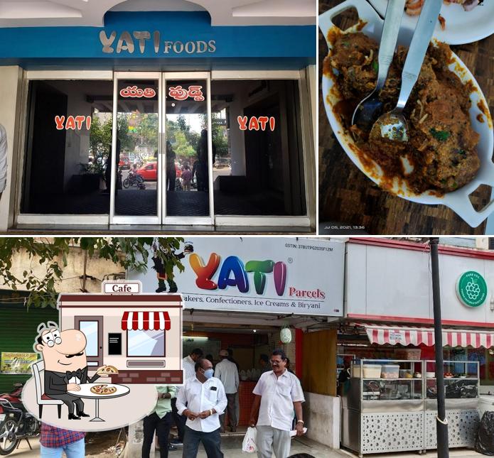The picture of exterior and interior at Yati foods