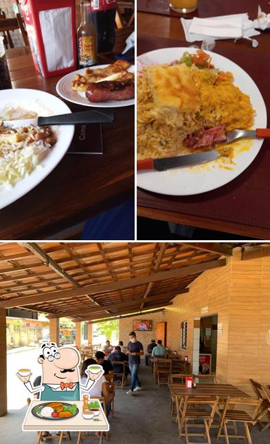 Esta é a imagem ilustrando comida e interior no Tia Bel Restaurante