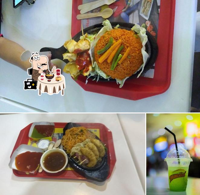The restaurant's food and beverage