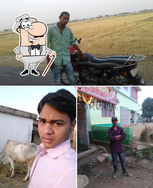 This is the photo displaying exterior and food at Yadav Dhaba