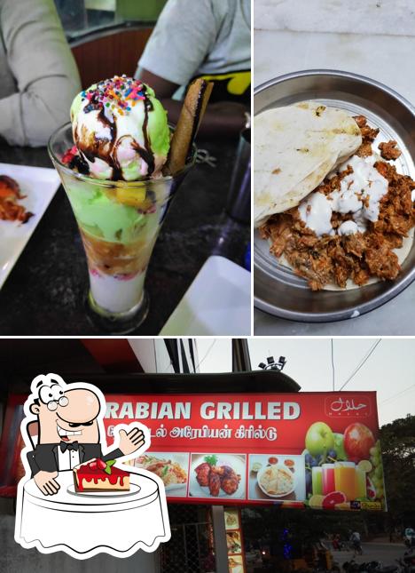 Arabian Grilled Restaurant-Cuddalore. serves a range of desserts