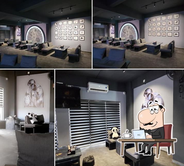 The interior of Bounty Beets Café & Lounge