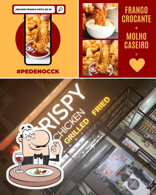The photo of food and interior at Crispy Chicken