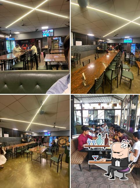 Take a seat at one of the tables at Fish Mark