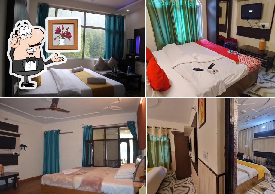 Take a seat at one of the tables at Hotel Stay Well