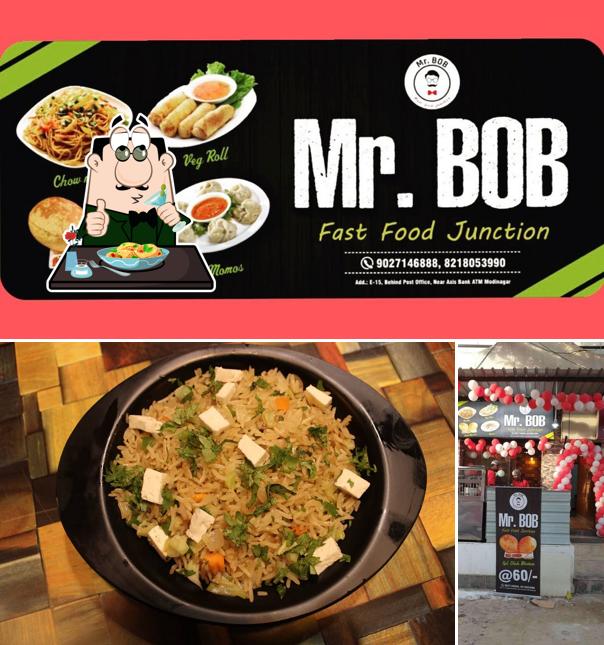 Meals at Mr. Bob fast food Junction