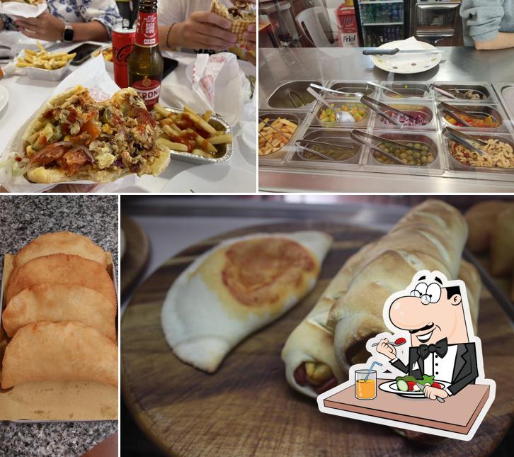 Panino con maiale stirato al Eat & Drink Kebaab & Pizza