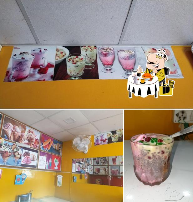 Gauribidanur Baba Ramdev Ice Cream is distinguished by food and interior