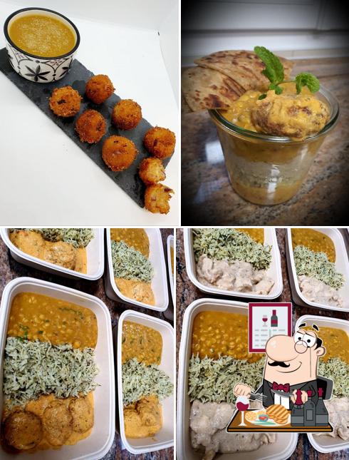 Prova i piatti di carne a Zingy Food Chez Neha