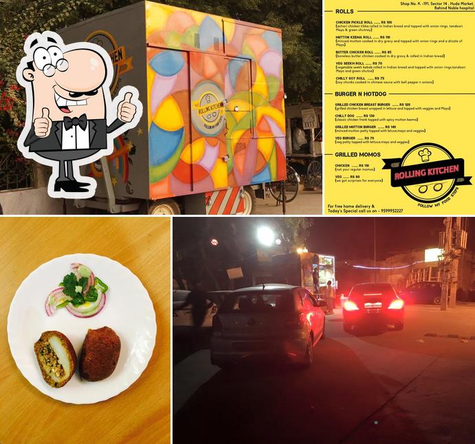 See the pic of Rolling kitchen follow my food steps