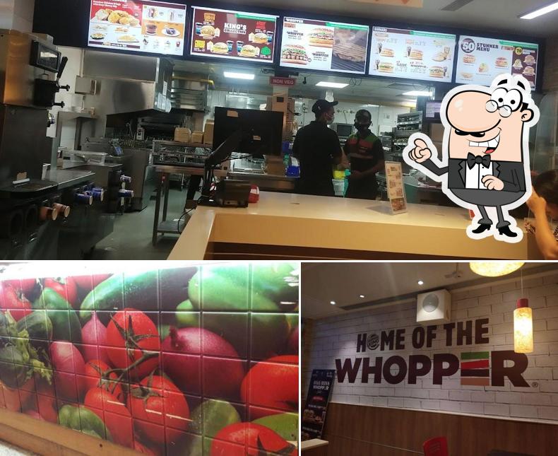 The interior of Burger King