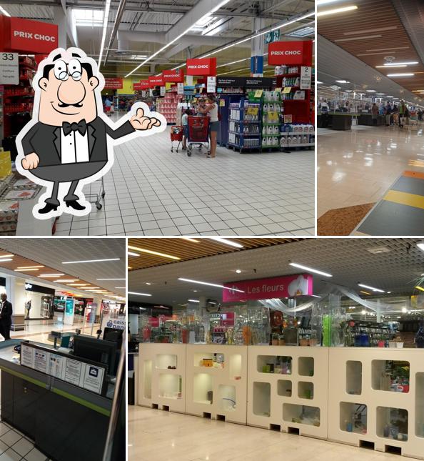 L'intérieur de Carrefour Chambéry Bassens