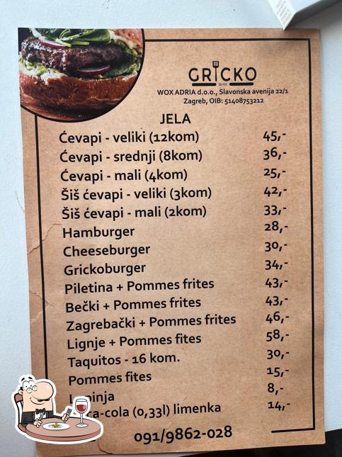 Cibo al Gricko grill