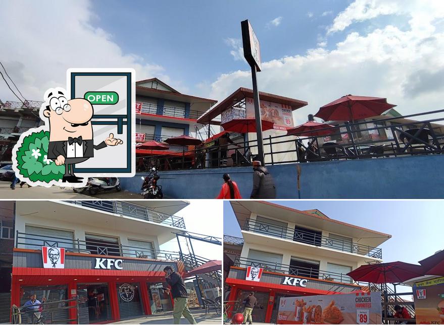 The exterior of KFC