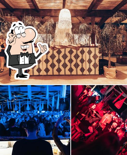 Dai un'occhiata agli interni di Mantra Beach Club