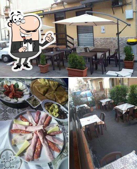La interni e frutti di mare del ristorante
