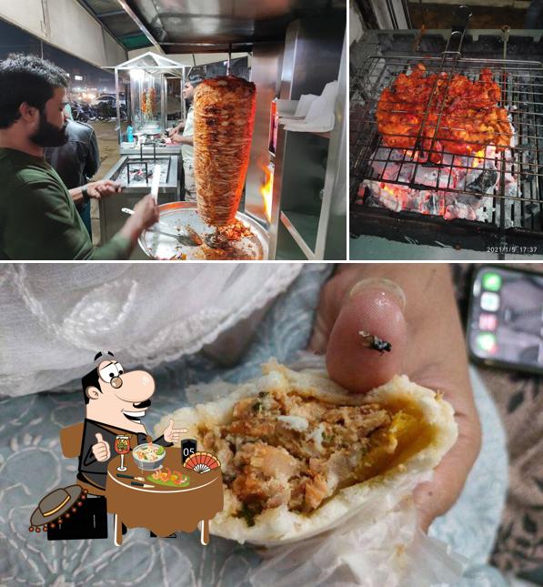 Food at Arabian Knight Shawarma