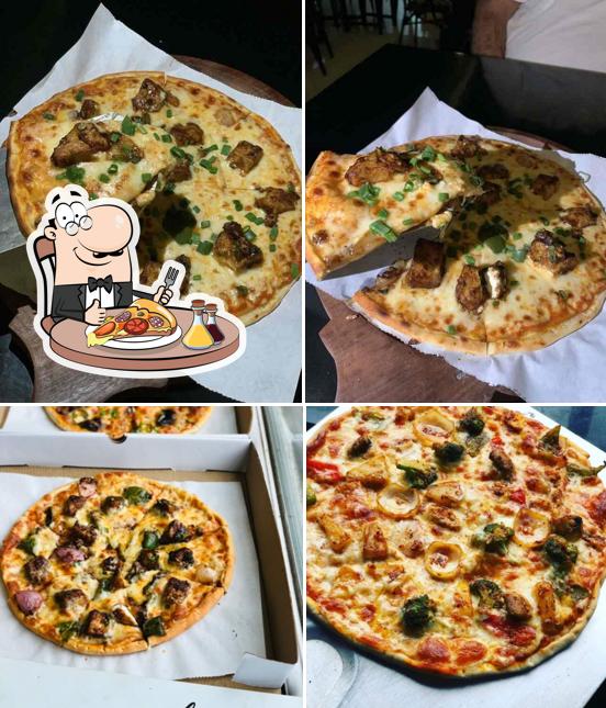 Try out pizza at Bella green pure veg restaurant and bar
