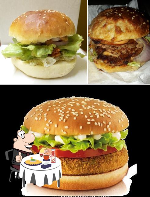 Hamburger at Delicious Bite continental restaurant Raiganj