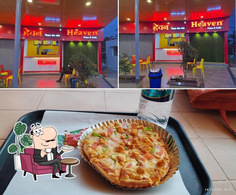 The interior of Heaven Pizza & Cafe