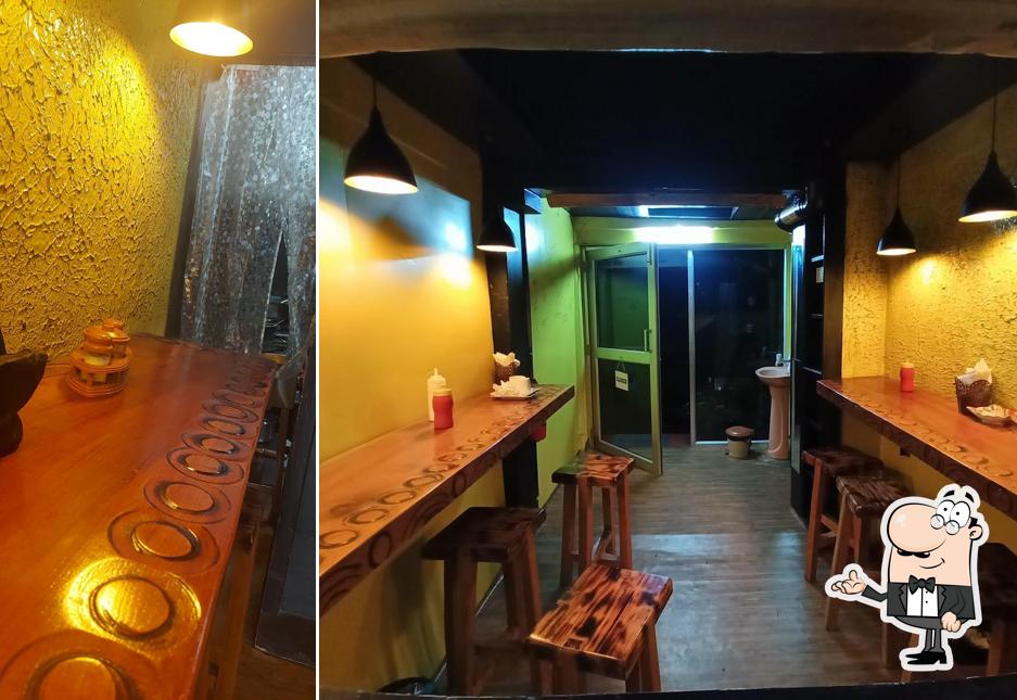 The interior of Sidewalk shawarma