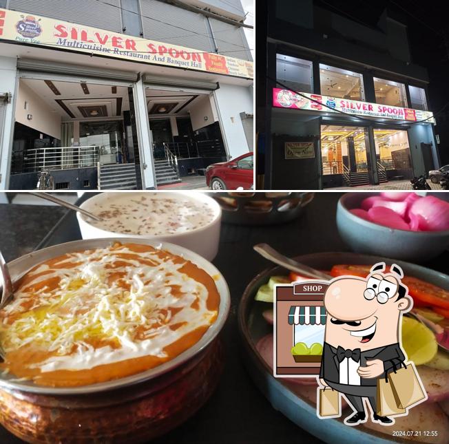 The exterior of SILVER SPOON Multicuisine Family Restaurant and Banquet Hall