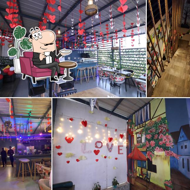 The interior of Sayeshaa Restro & Cafe