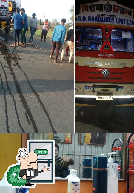 The photo of exterior and beverage at Sonu Dhaba